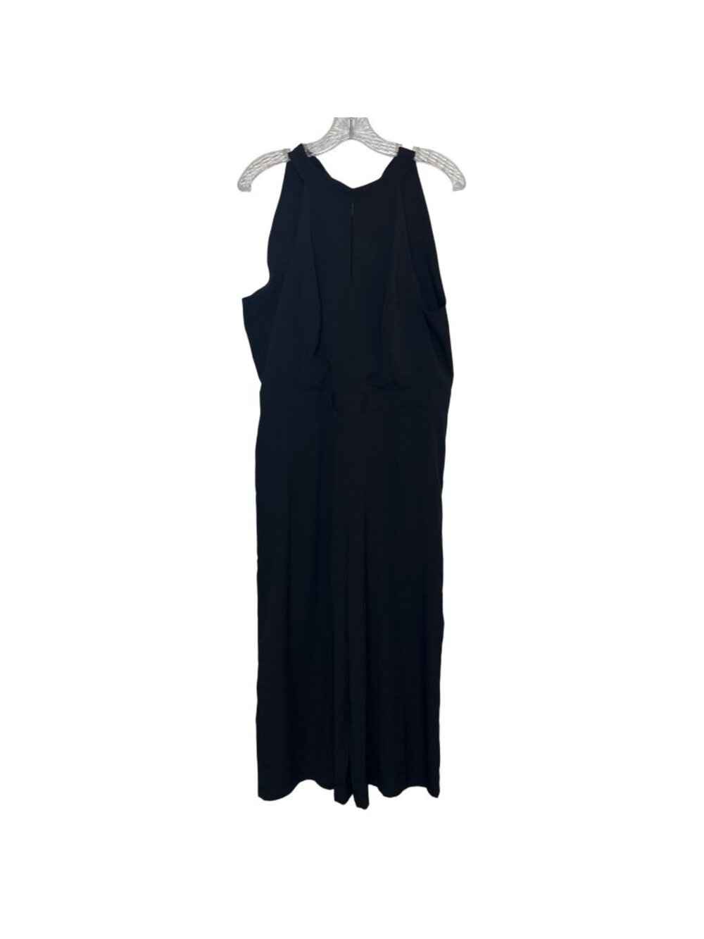 Carolina Belle Sleeveless Tie-Back Jumpsuit Womens Sz 12 Black Wide Leg New WOT